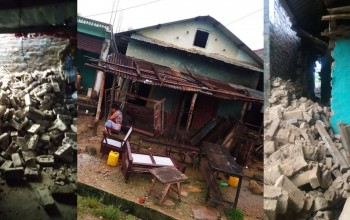 अविरल वर्षापछि दाङमा घर भत्कियो : करिब ५ लाख बराबरको क्षति  